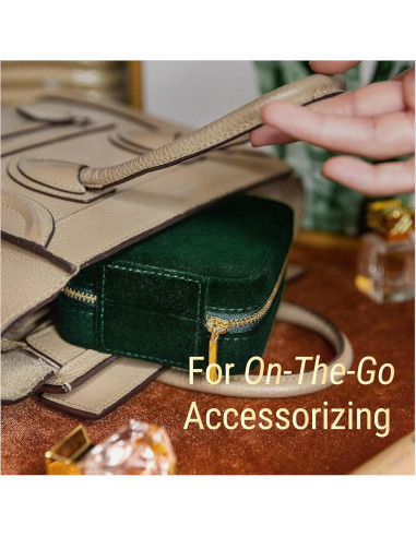 Caja de Joyería Benevolence LA Esmeralda Compacta con Espejo