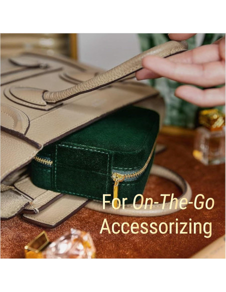 Caja de Joyería Benevolence LA Esmeralda Compacta con Espejo