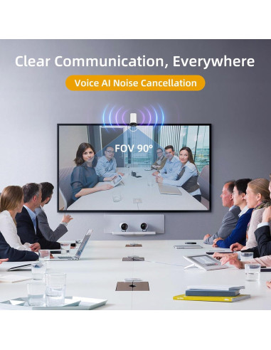 Cámara Web 4K Angekis A-Torpedo - Zoom Digital 4X, USB-C