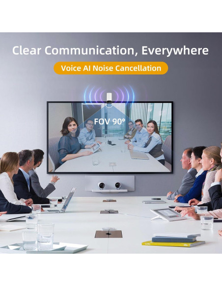 Cámara Web 4K Angekis A-Torpedo - Zoom Digital 4X, USB-C