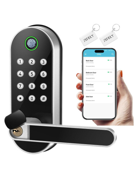 Cerradura Inteligente Sifely con Huella Dactilar y Código Cerradura Inteligente Sifely con Huella Dactilar y Código