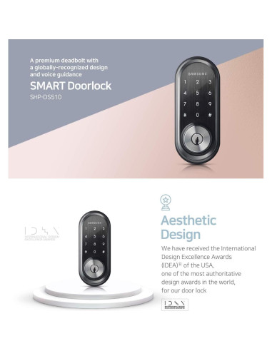 Cerradura Digital Samsung SHP-DS510 Negra Sin Llave