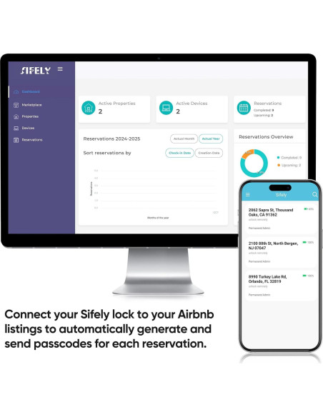Cerradura Inteligente Sifely con Huella Dactilar y Código Cerradura Inteligente Sifely con Huella Dactilar y Código