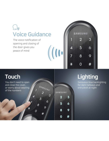 Cerradura Digital Samsung SHP-DS510 Negra Sin Llave