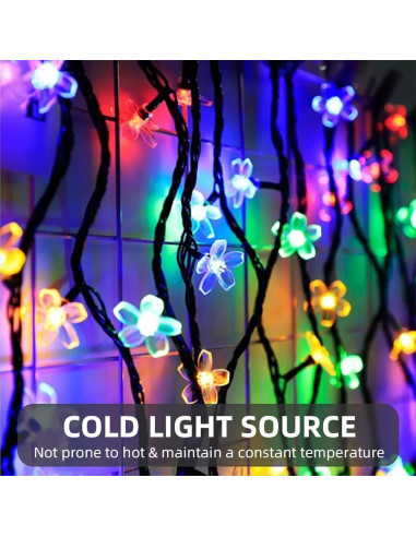 Luces de Cadena Solares ITICdecor 50 LED Multicolor 7m IP65