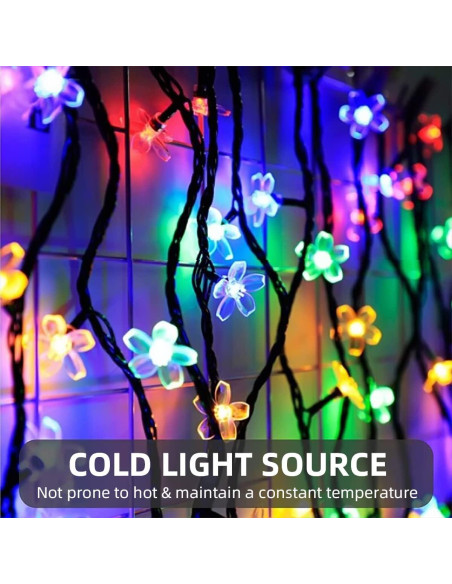 Luces de Cadena Solares ITICdecor 50 LED Multicolor 7m IP65 Luces de Cadena Solares ITICdecor 50 LED Multicolor 7m IP65