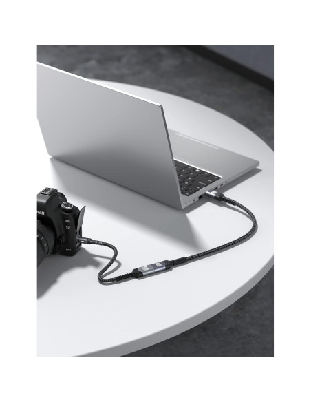 Adaptador Micro HDMI a HDMI JSAUX 4K 60Hz Gris