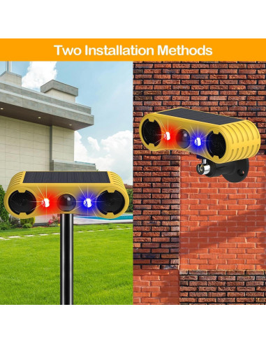 Alarma Solar de Movimiento SENKEFEI con Luz Estroboscópica