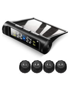 Sistema Monitoreo Neumáticos VAOYAO TY001 Solar 4 Sensores