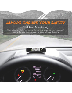 Sistema Monitoreo Neumáticos VAOYAO TY001 Solar 4 Sensores 2