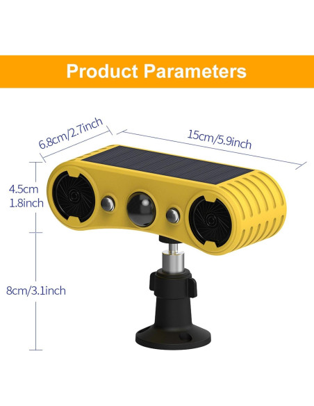 Alarma Solar de Movimiento SENKEFEI con Luz Estroboscópica Alarma Solar de Movimiento SENKEFEI con Luz Estroboscópica