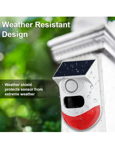 Alarma de Movimiento Solar ChunHee SL07 - 2 Sensibilidad Ajustable