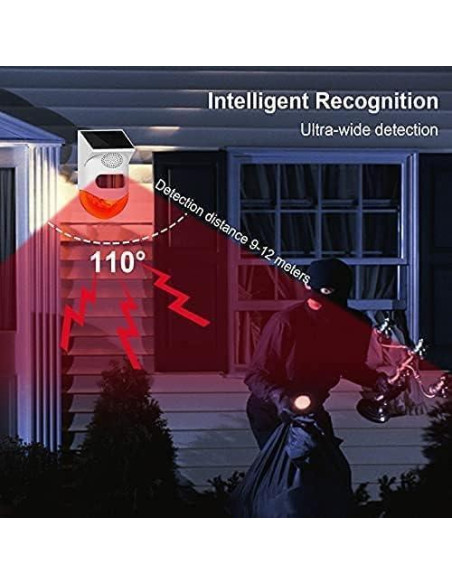Alarma de Movimiento Solar ChunHee SL07 - 2 Sensibilidad Ajustable