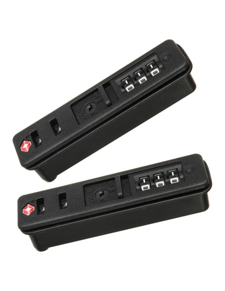 2 Candados TSA de Combinación Ech.Apr para Equipaje Negro