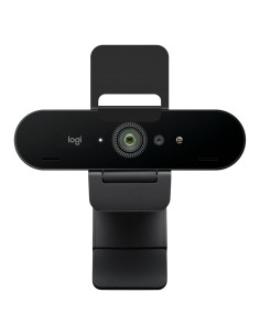 Webcam Logitech Brio PRO X 4K, Micrófono y HD, Negro