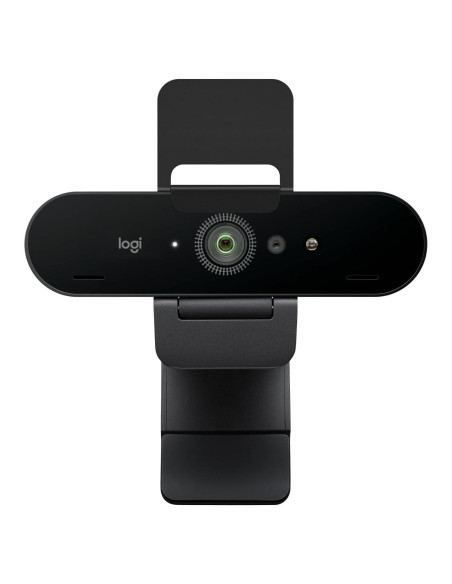 Webcam Logitech Brio PRO X 4K, Micrófono y HD, Negro