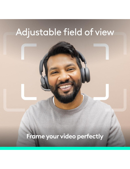 Webcam Logitech Brio PRO X 4K, Micrófono y HD, Negro