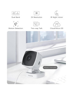 Cámaras de Seguridad Interior Blurams A12S 2K WiFi 5GHz - Paquete de 2 2