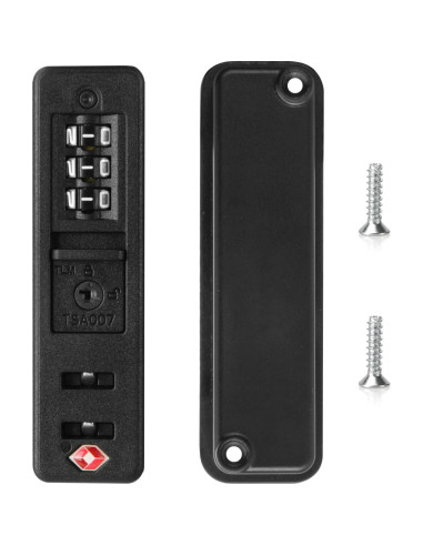 2 Candados TSA de Combinación Ech.Apr para Equipaje Negro