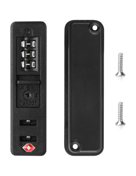 2 Candados TSA de Combinación Ech.Apr para Equipaje Negro