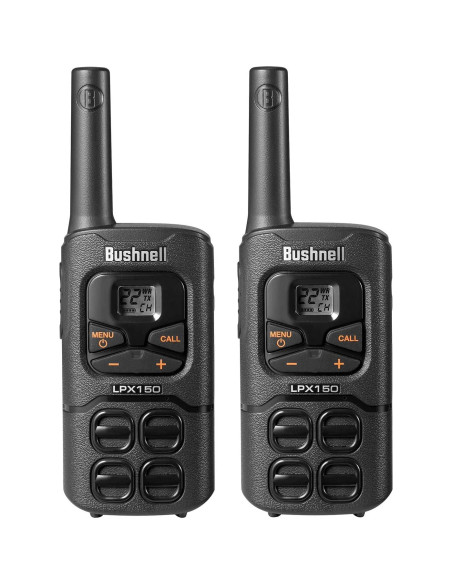 Walkie Talkie Bushnell LPX150 2x Radios 32km Alcance Walkie Talkie Bushnell LPX150 2x Radios 32km Alcance