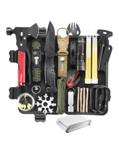 Kit de Supervivencia 34 en 1 Pixato para Aventura al Aire Libre