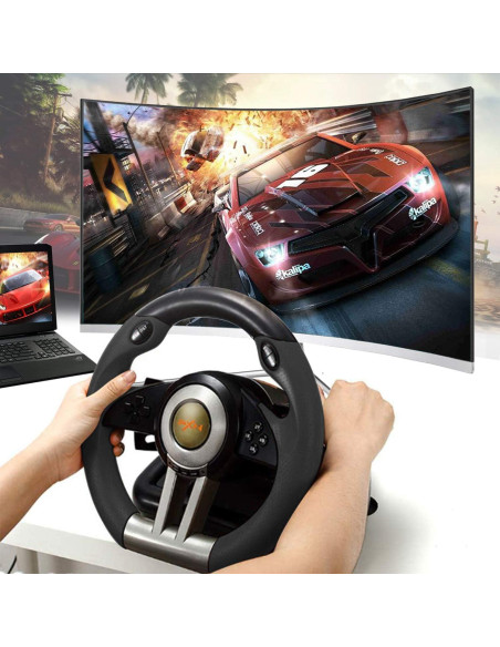Volante de Conducción PXN V3II con Pedales y Cambiador - PC/PS4/Xbox