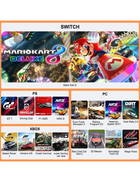 Volante de Conducción PXN V3II con Pedales y Cambiador - PC/PS4/Xbox