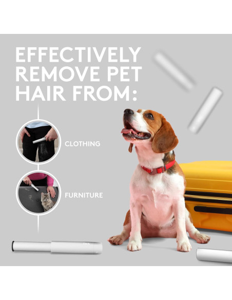 Rodillo Quitapelusas Mini Flint Blanco 30 Hojas Extra Adhesivas