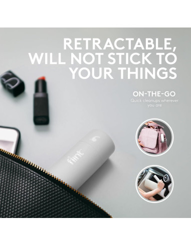 Rodillo Quitapelusas Mini Flint Blanco 30 Hojas Extra Adhesivas