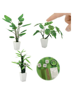 Kit de Plantas en Miniatura iLAND para Casa de Muñecas DIY