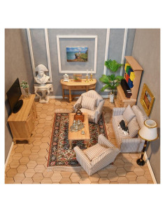 Muebles Clásicos para Casa de Muñecas iLAND 7 Piezas