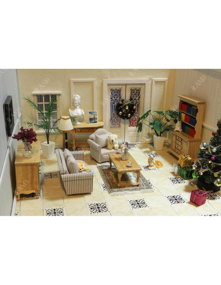 Muebles Clásicos para Casa de Muñecas iLAND 7 Piezas