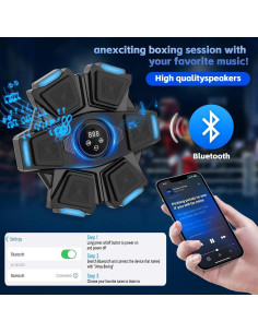 Máquina de Boxeo Musical DRZHEAM con Bluetooth y Guantes 2
