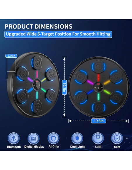 Máquina de Boxeo Musical Chexolab CX-YYQT con Guantes