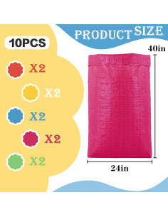 15 Bolsas de Carrera de Sacos de Papa WSFSLJWDW Coloridas 2