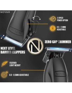 Cortadoras de Cabello Novah Inalámbricas Profesionales 2