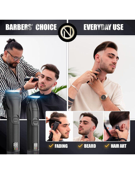 Cortadoras de Cabello Novah Inalámbricas Profesionales