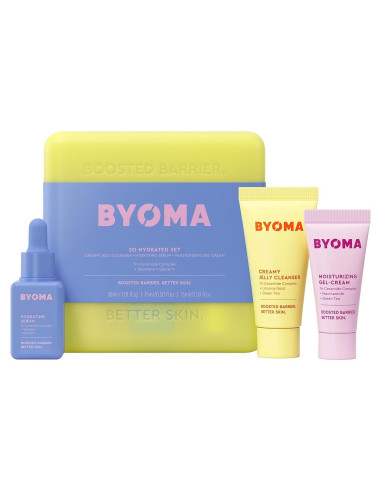 Kit Hidratante BYOMA - Limpiador, Suero y Crema Facial 30ml