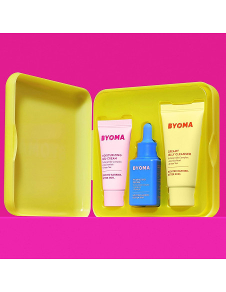 Kit Hidratante BYOMA - Limpiador, Suero y Crema Facial 30ml Kit Hidratante BYOMA - Limpiador, Suero y Crema Facial 30ml
