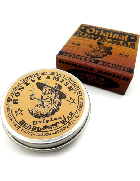 Cera para Barba Honest Amish - Natural 56.7 g - Control y Brillo