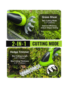 Cortadora de Césped WORKPRO 2 en 1 7.2V Ligera y Eficaz 2