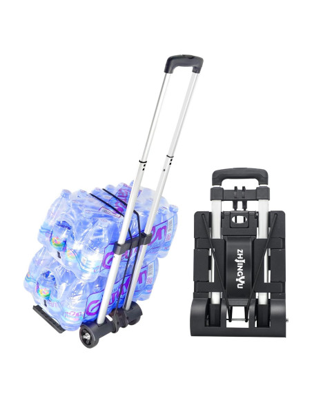 Carro de Mano Plegable ZHJINGYU 31.75 kg Aluminio 2 Ruedas