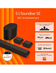 Barra de Sonido VIZIO 5.1 con Subwoofer Inalámbrico y Bluetooth 2