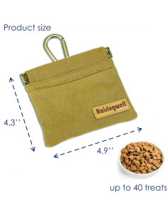 Bolsa de golosinas para perros Raisingwell DTP marrón 2