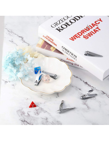 Set de 100 Cortauñas Mudder de Acero Inoxidable Portátil