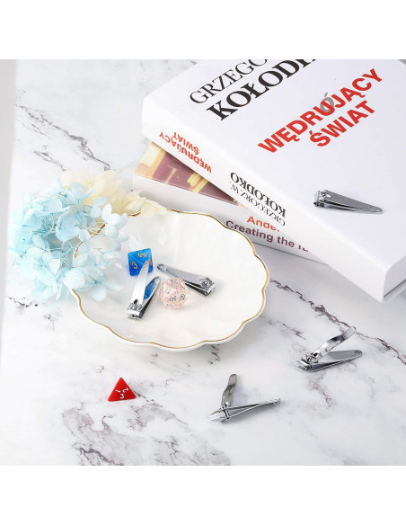 Set de 100 Cortauñas Mudder de Acero Inoxidable Portátil