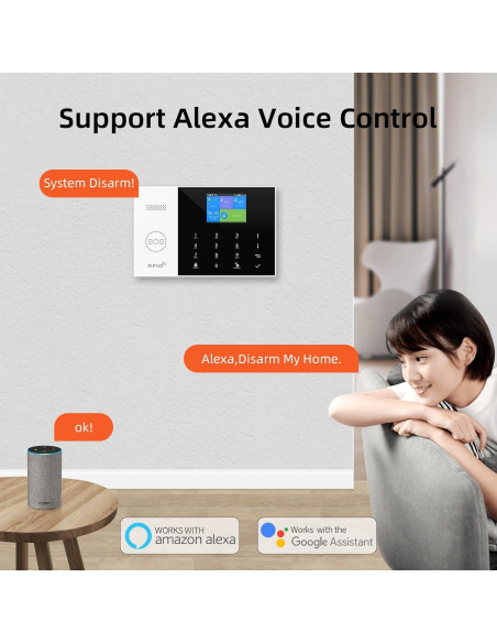 Sistema de Alarma Inteligente PGST WiFi GSM 4G Inalámbrico