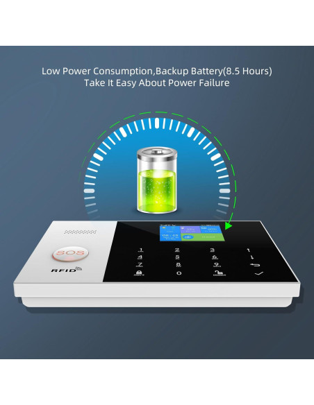 Sistema de Alarma Inteligente PGST WiFi GSM 4G Inalámbrico