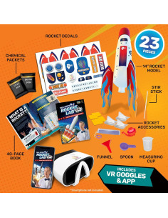 Kit de Ciencia VR Bill Nye Cohete 23 Piezas 8-12 Años 2